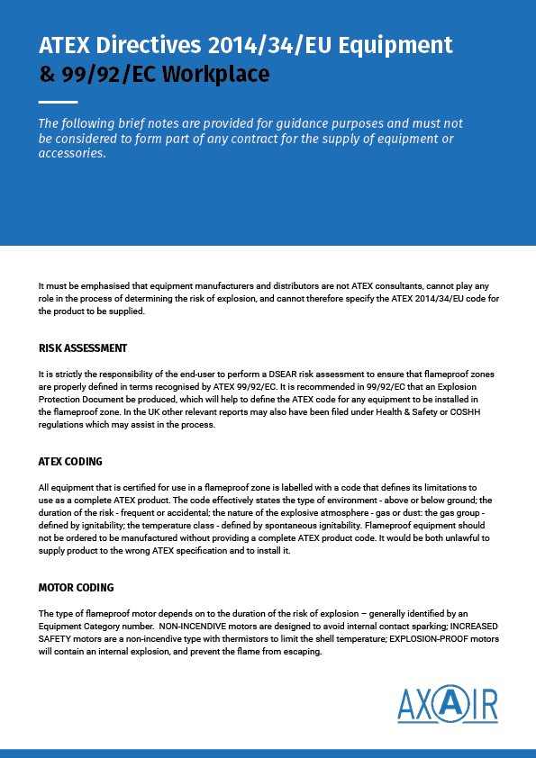 ATEX Directive Policy Axair Group