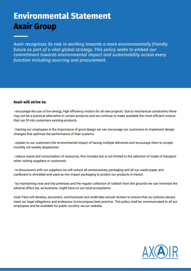 Axair Group Environmental Statement